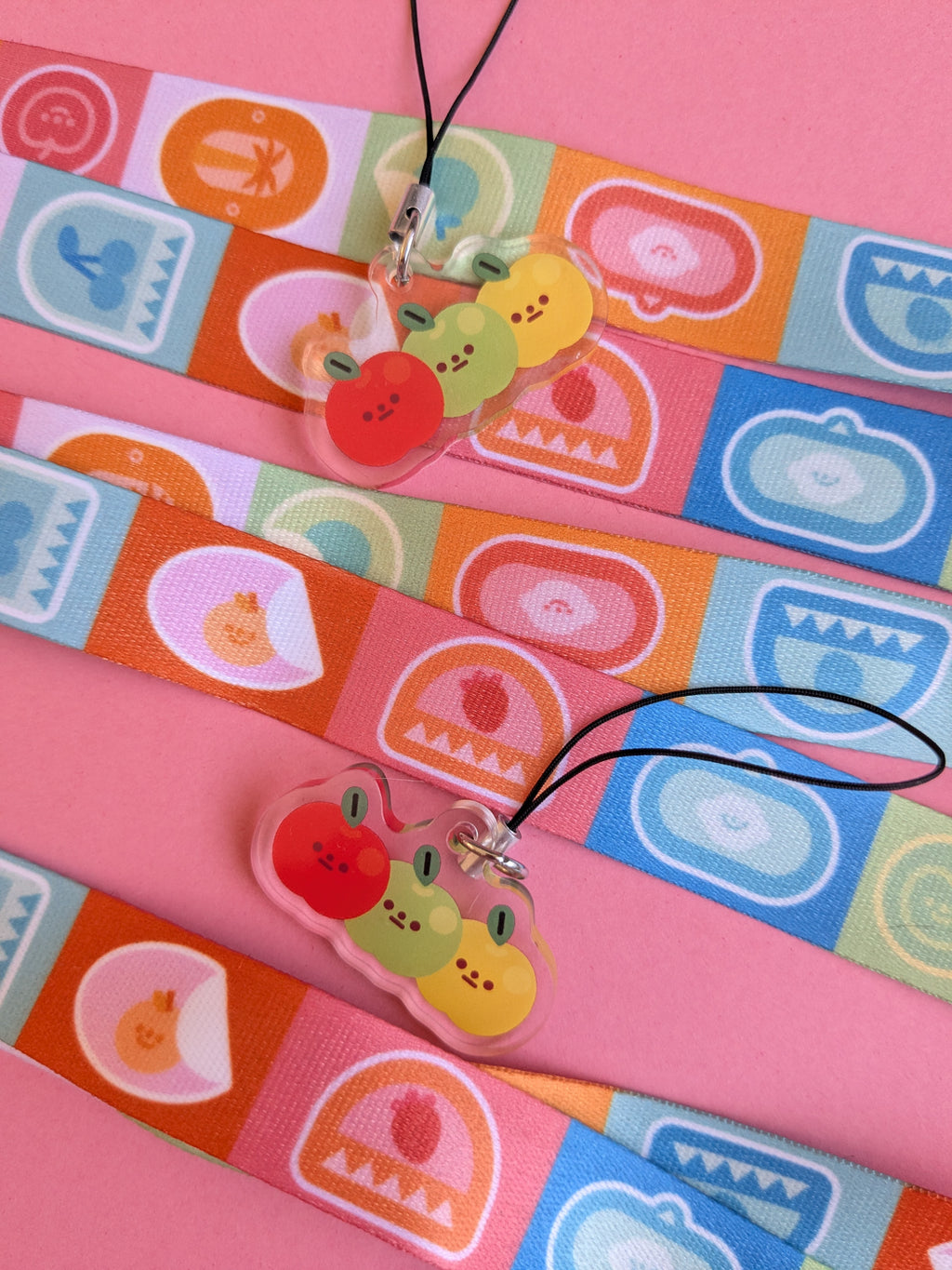 Lanyard | Colorful fruit sticker design