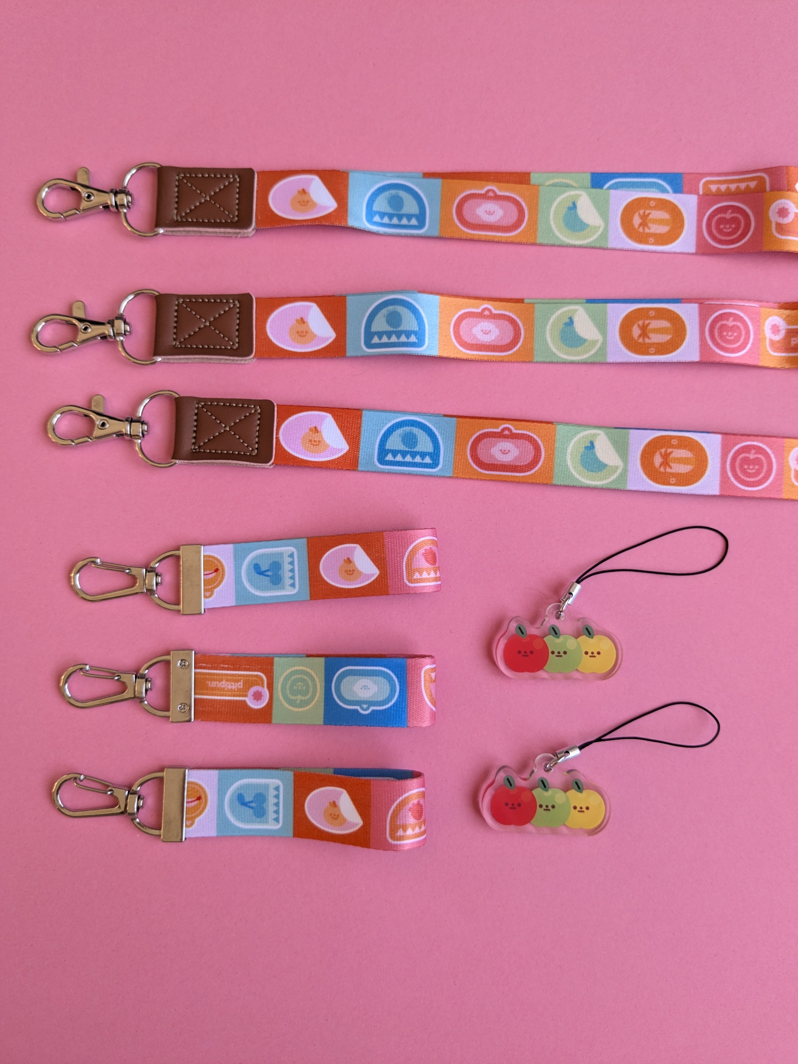 Lanyard | Colorful fruit sticker design