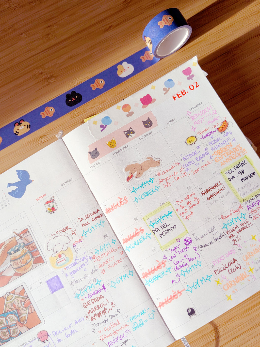 Washi tape | Gat bufó
